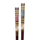 [Mansaku Select] Wakasa Lacquer Dishwasher Couple Chopsticks - Golden Thousand Steps 