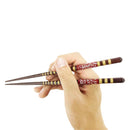 [Mansaku Select] Wakasa Lacquer Dishwasher Couple Chopsticks - Golden Thousand Steps 