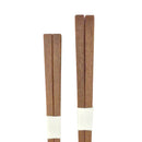 [Mansaku Select] Kyoto Saga Square Chopsticks for Couple - Lacquered Lacquer and Smoked Bamboo 