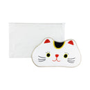 [Cat Masshiro Select] Day Lively Cat Eye Pillow - Bathtime Eye Mask with Vinyl Pouch