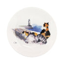 [Cat-themed Selection] Island Cat Decorative Plate with Plate Stand