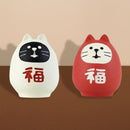 [Cat Masshiro Select] Cat Daruma - Lucky Cat Daruma White