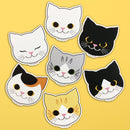 猫まっしぐら特製ステッカー　猫の顔