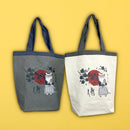 [Cat Masshiro Select] Nekomaruke JAPAN Nekomaru Family Edition Cat Tote Bag - Samurai