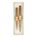 [Cat-themed Selection] Hasikko Cat Chopsticks and Chopstick Rest Set - Brown Tabby