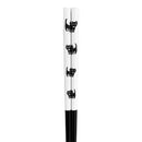 【猫まっしぐらセレクト】animals zoo chopsticks 食洗機対応・猫の塗分親子箸-黒猫