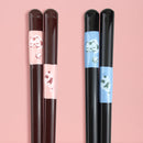 [Cat Master Selection] Dishwasher-safe Cat Glass Bead Chopsticks - Sleepy Cat