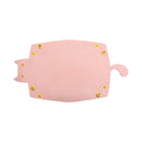 [Cat Masshiro Select] Assembled Cat-Shaped Leather Tray, Pink