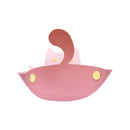 [Cat Masshiro Select] Assembled Cat-Shaped Leather Tray, Pink
