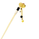 Cow horn shimenawa kanzashi (single hairpin) - Blue/Red/Purple/Black