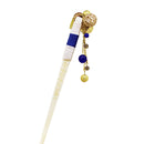 Cow horn shimenawa kanzashi (single hairpin) - Blue/Red/Purple/Black