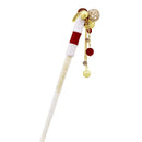 Cow horn shimenawa kanzashi (single hairpin) - Blue/Red/Purple/Black
