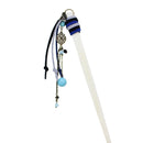 Cow horn turquoise single hairpin - blue/red