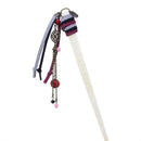 Cow horn turquoise single hairpin - blue/red