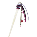 Cow horn turquoise single hairpin - blue/red