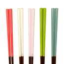 Wakasa lacquerware gold-replicated hexagonal chopsticks 