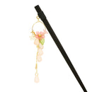 A single hairpin with a circular flower drop