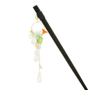 A single hairpin with a circular flower drop
