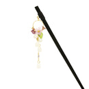 A single hairpin with a circular flower drop