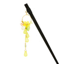 A single hairpin with a circular flower drop