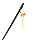 A single hairpin with a circular flower drop