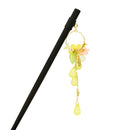 A single hairpin with a circular flower drop