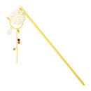 White dew small chrysanthemum hairpin (Shiratsuyu Kogiku Ippon Kanzashi)