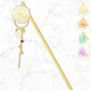 White dew small chrysanthemum hairpin (Shiratsuyu Kogiku Ippon Kanzashi)