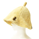 Pile embroidered sauna hat