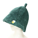 Pile embroidered sauna hat