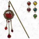 Blooming Flower Painting One Hairpin (Saikakai Ippon Kanzashi)