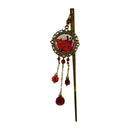 Blooming Flower Painting One Hairpin (Saikakai Ippon Kanzashi)