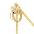 Foil-Decorated Kanzashi Hairpin