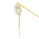 Foil-Decorated Kanzashi Hairpin