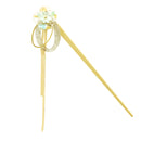 Foil-Decorated Kanzashi Hairpin