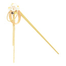 Foil-Decorated Kanzashi Hairpin