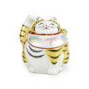 [Cat-Filled Selection] Kutani Ware No. 4, Beckoning Cat - Fuku Fuku, Gold