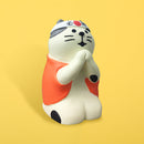 [Cat Masshiro Select] Concombre Mini Cat Figurine - Victory Praying Cat