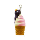 【猫まっしぐらセレクト】concombre 雪猫アイス店・猫の置物ミニ-ソフトクリーム看板猫