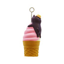 【猫まっしぐらセレクト】concombre 雪猫アイス店・猫の置物ミニ-ソフトクリーム看板猫