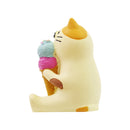 【猫まっしぐらセレクト】concombre 雪猫アイス店・猫の置物ミニ-アイス三毛猫