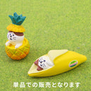 【猫まっしぐらセレクト】concombre フルーツパーラー・猫の置物ミニ-すやすやバナにゃんこ