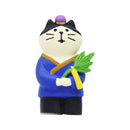 【猫まっしぐらセレクト】concombre 七夕・猫の置物ミニ-織姫猫と彦星猫