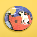 [Cat-focused Selection] Stylish Cat Round Cat Magnet - Moon