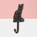 【猫まっしぐらセレクト】アンティーク風 猫のアイアンフック キャット-シングルフック