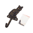 【猫まっしぐらセレクト】アンティーク風 猫のアイアンフック キャット-シングルフック