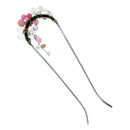 Two-pronged mountain lily hairpin