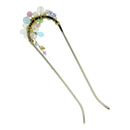 Two-pronged mountain lily hairpin