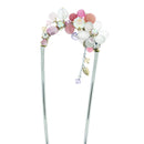 Two-pronged mountain lily hairpin