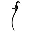 One-piece carved picture hairpin – Fox